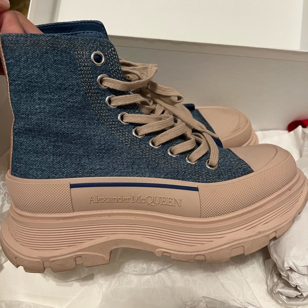 Denim Alexander McQueen boot